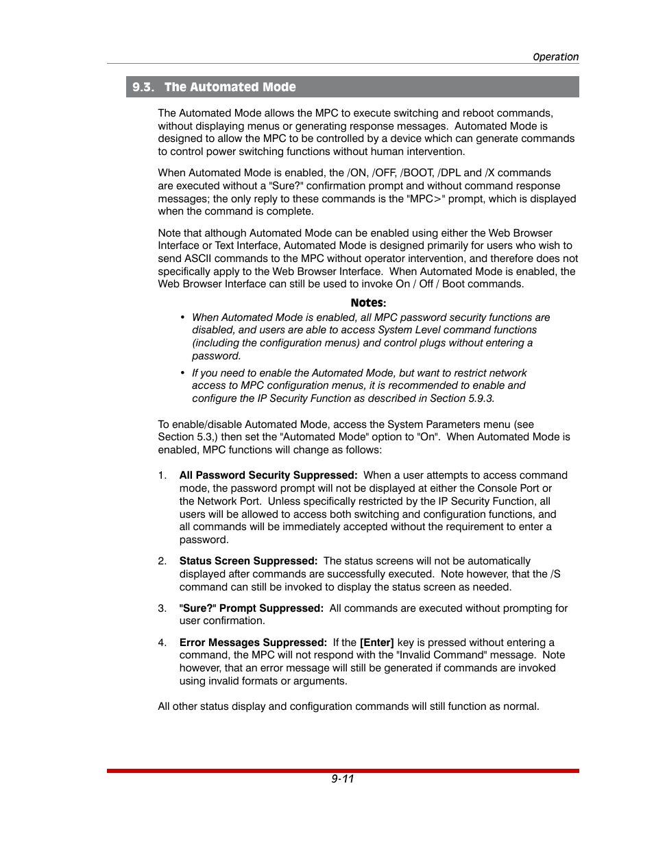 The automated mode -11 | Western Telematic MPC-20VS16-3 User Manual | Page 158 / 216