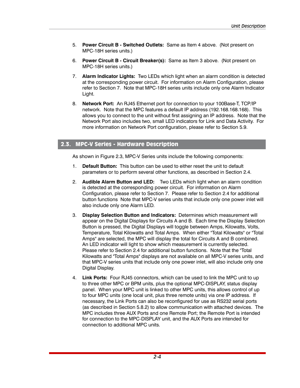 Mpc-v series - hardware description -4 | Western Telematic MPC-20VS16-3 User Manual | Page 16 / 216