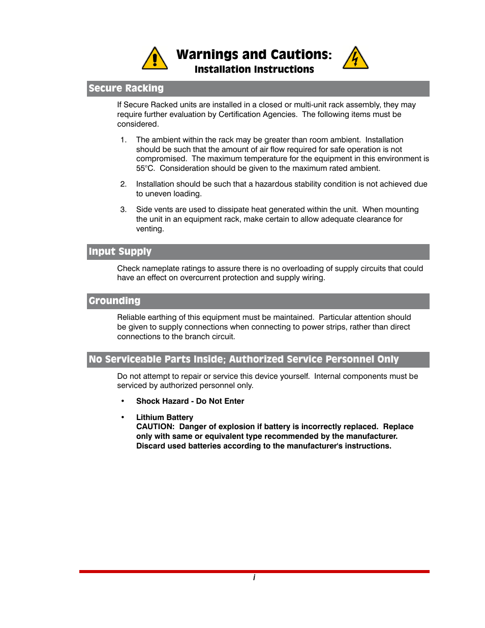 Warnings and cautions | Western Telematic MPC-20VS16-3 User Manual | Page 2 / 216