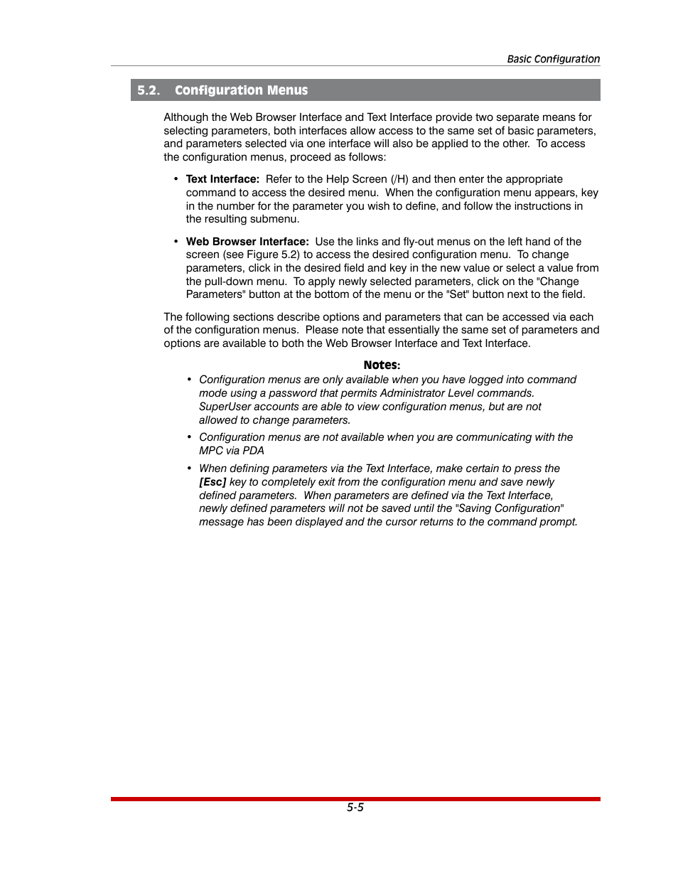 Configuration menus -5 | Western Telematic MPC-20VS16-3 User Manual | Page 36 / 216