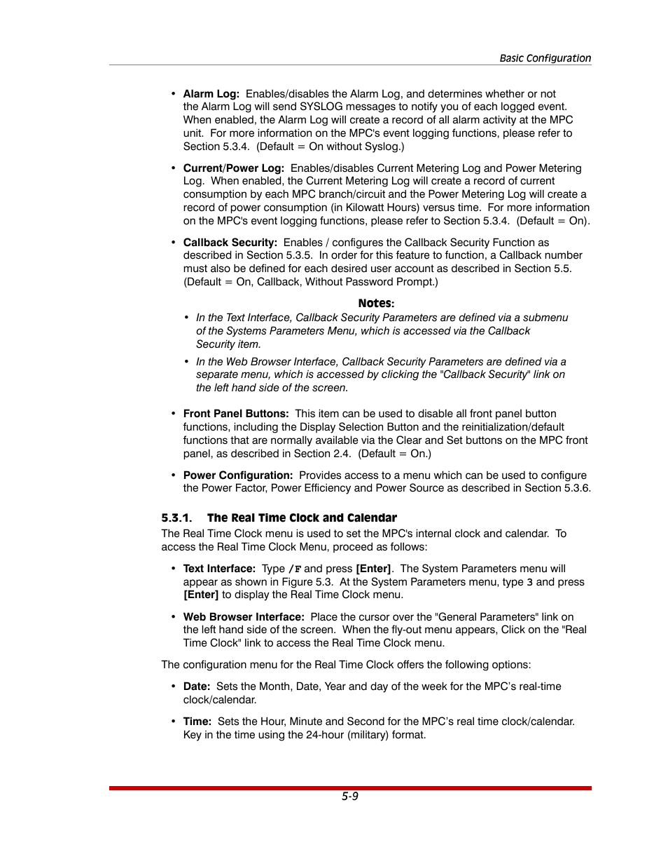 The real time clock and calendar -9 | Western Telematic MPC-20VS16-3 User Manual | Page 40 / 216