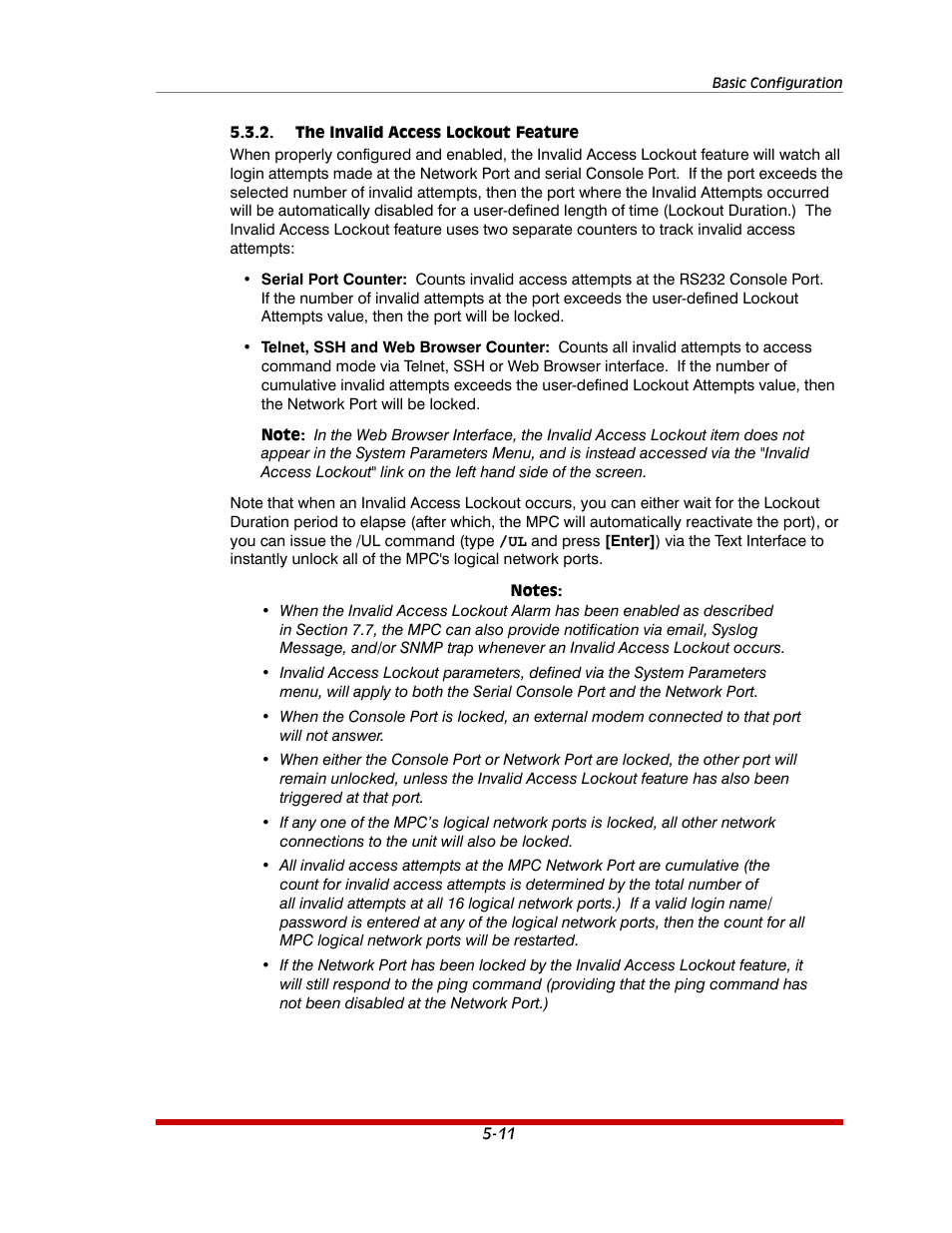 The invalid access lockout feature -11 | Western Telematic MPC-20VS16-3 User Manual | Page 42 / 216
