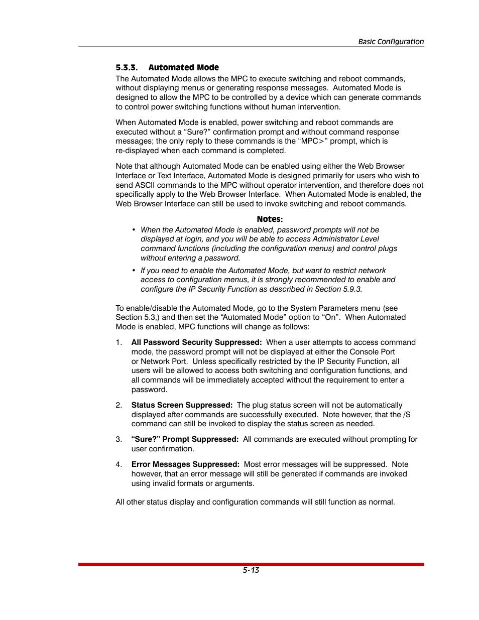 Automated mode -13 | Western Telematic MPC-20VS16-3 User Manual | Page 44 / 216
