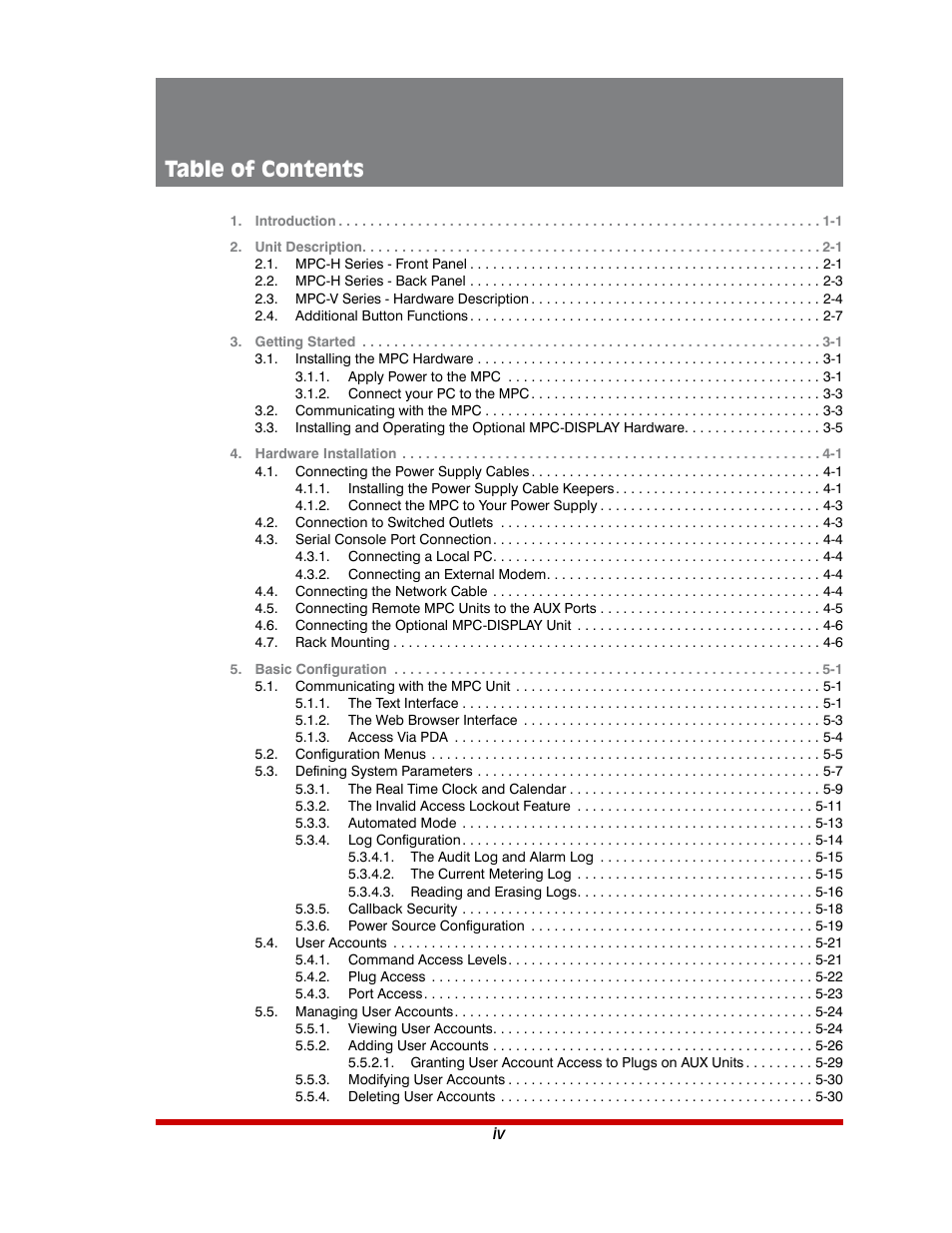 Western Telematic MPC-20VS16-3 User Manual | Page 5 / 216