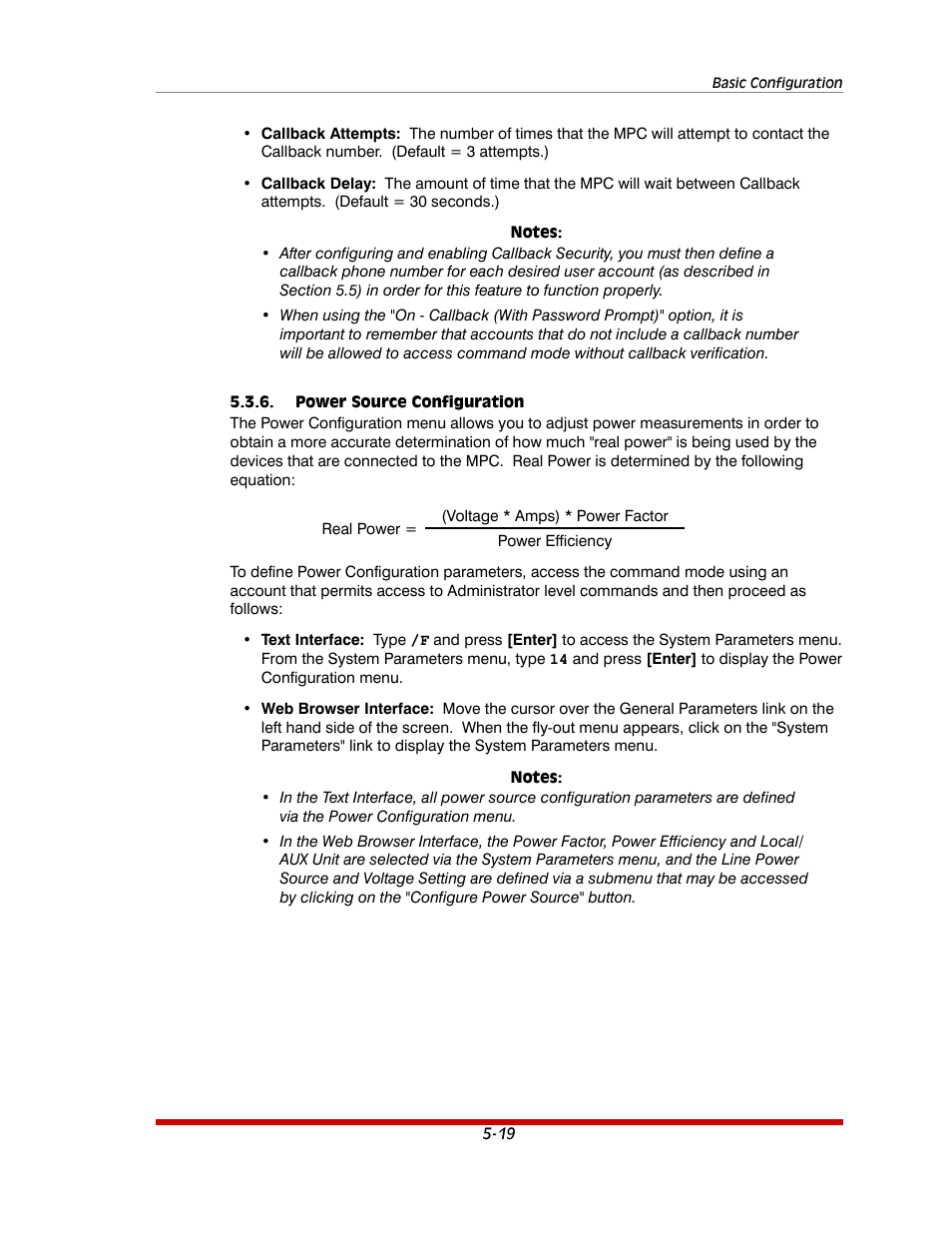 Power source configuration -19 | Western Telematic MPC-20VS16-3 User Manual | Page 50 / 216