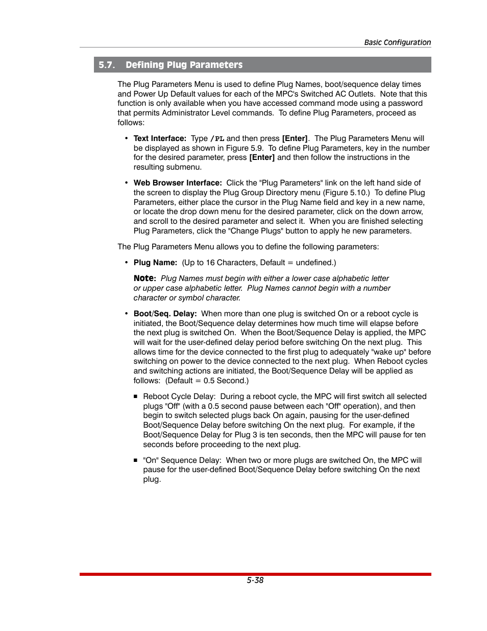 Defining plug parameters -38 | Western Telematic MPC-20VS16-3 User Manual | Page 69 / 216