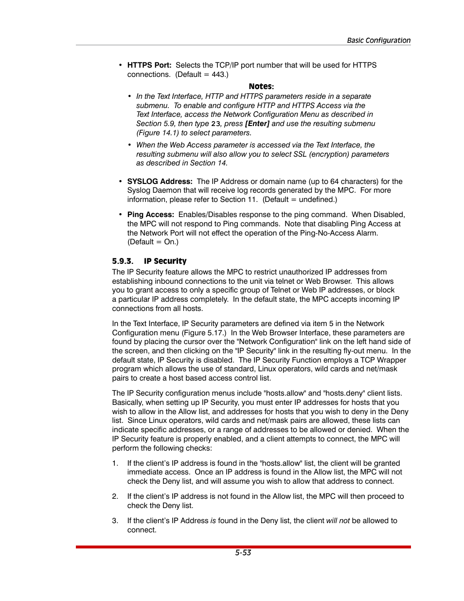 Ip security -53 | Western Telematic MPC-20VS16-3 User Manual | Page 84 / 216