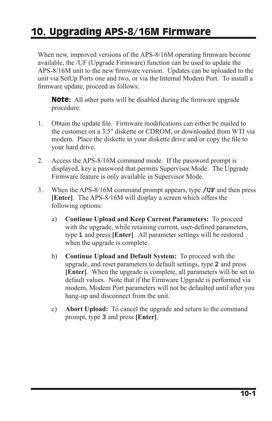 Upgrading aps-8/16m firmware | Western Telematic WTI NetReach APS-16M User Manual | Page 59 / 82