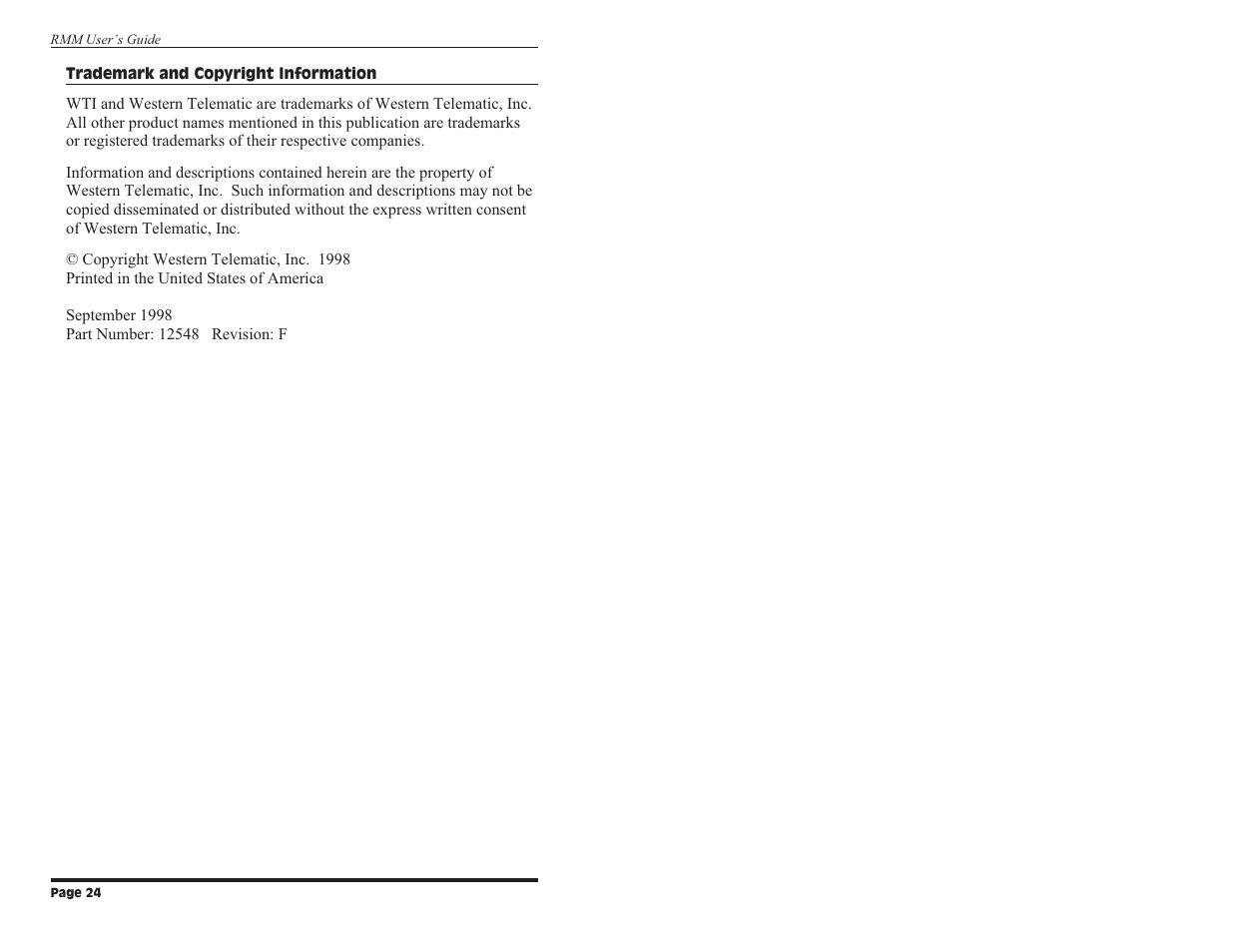 Western Telematic Data/FaxModem User Manual | Page 26 / 26