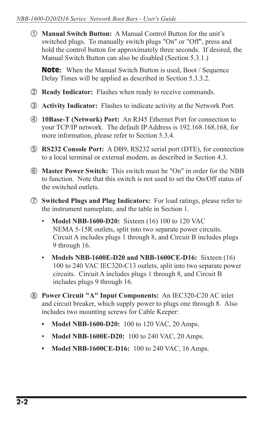 Western Telematic NBB-1600-D20 User Manual | Page 10 / 64