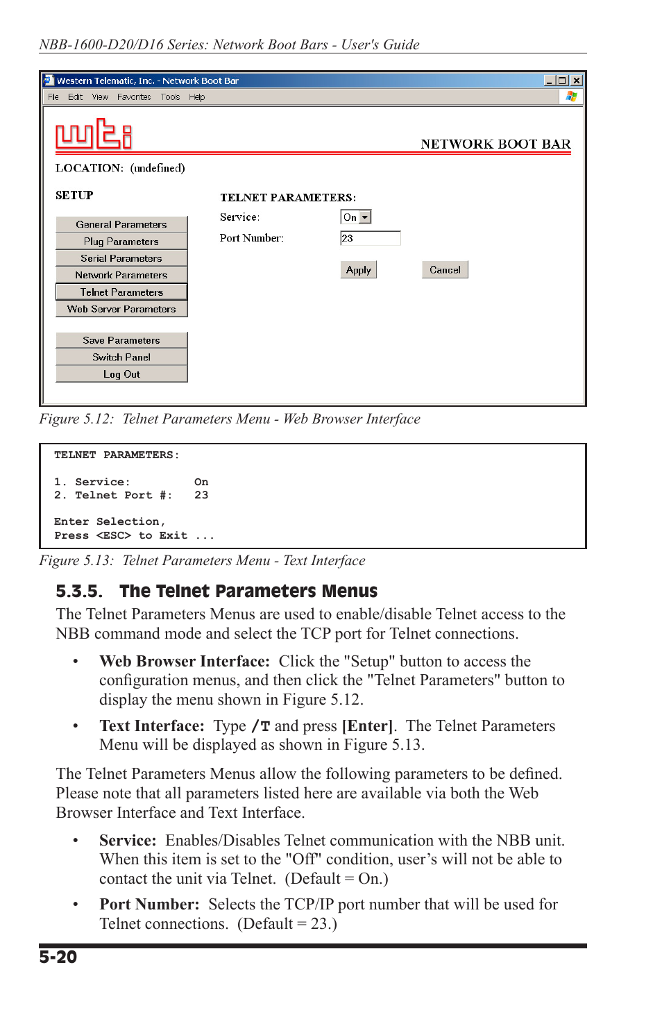 Western Telematic NBB-1600-D20 User Manual | Page 42 / 64