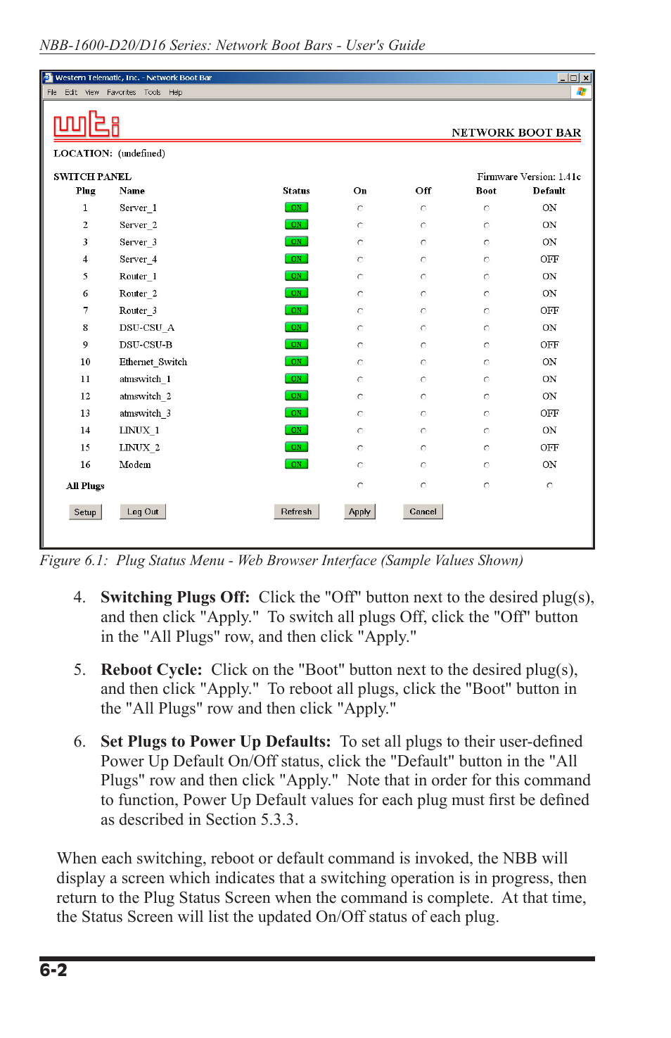 Western Telematic NBB-1600-D20 User Manual | Page 46 / 64