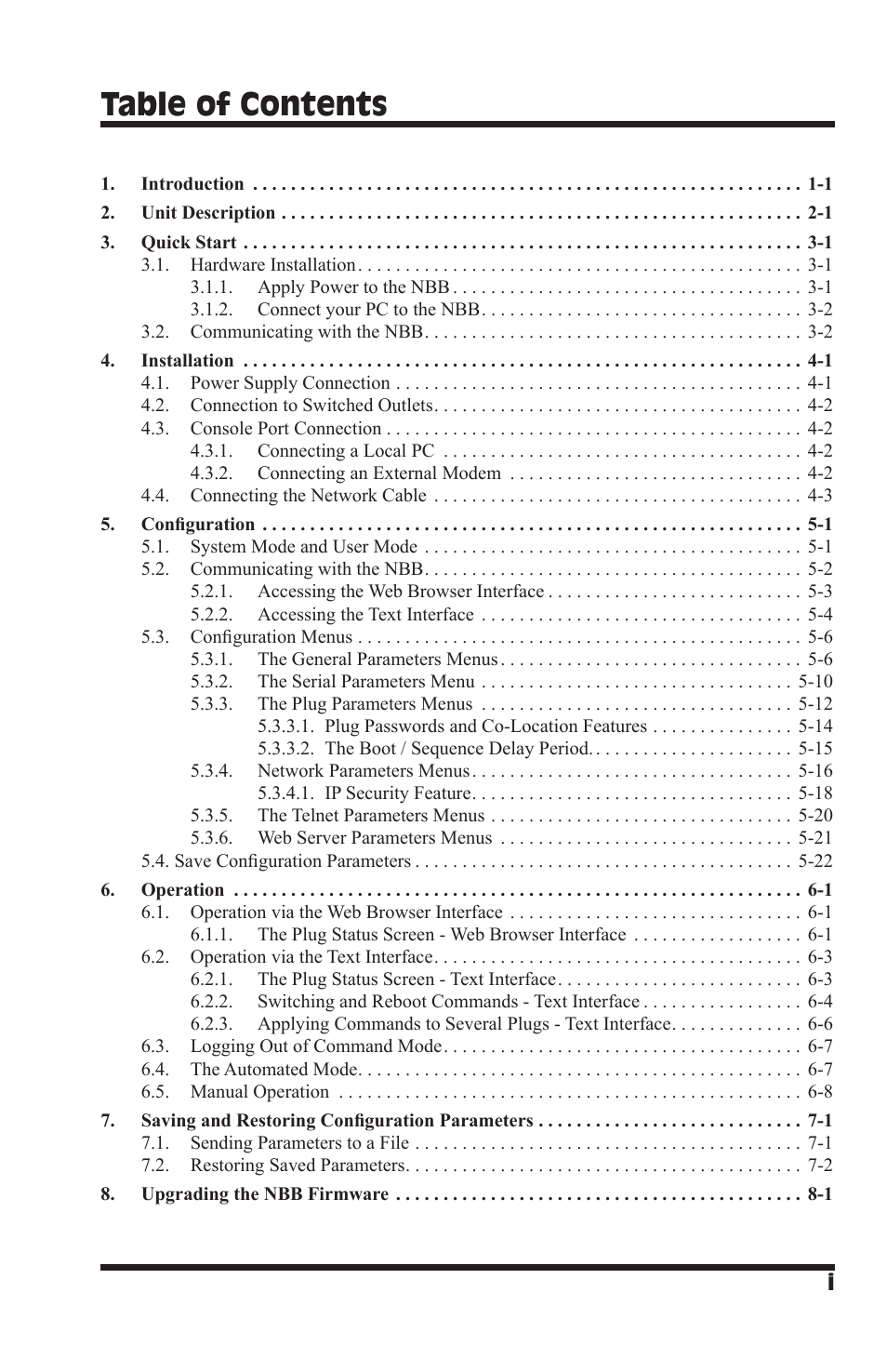 Western Telematic NBB-1600-D20 User Manual | Page 5 / 64