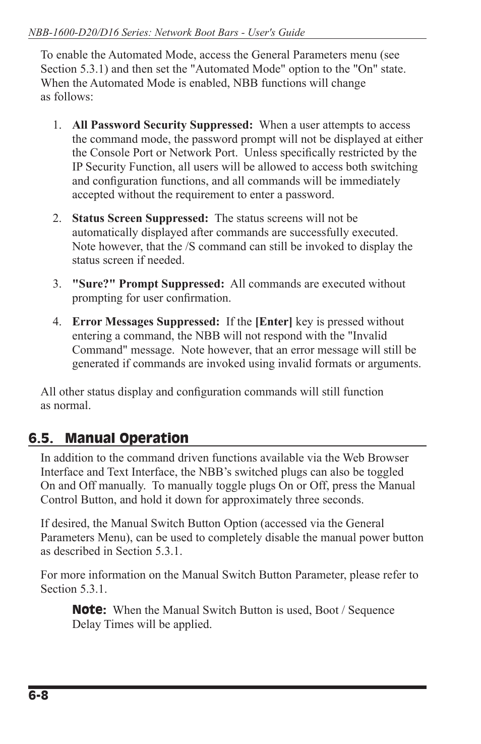 Western Telematic NBB-1600-D20 User Manual | Page 52 / 64