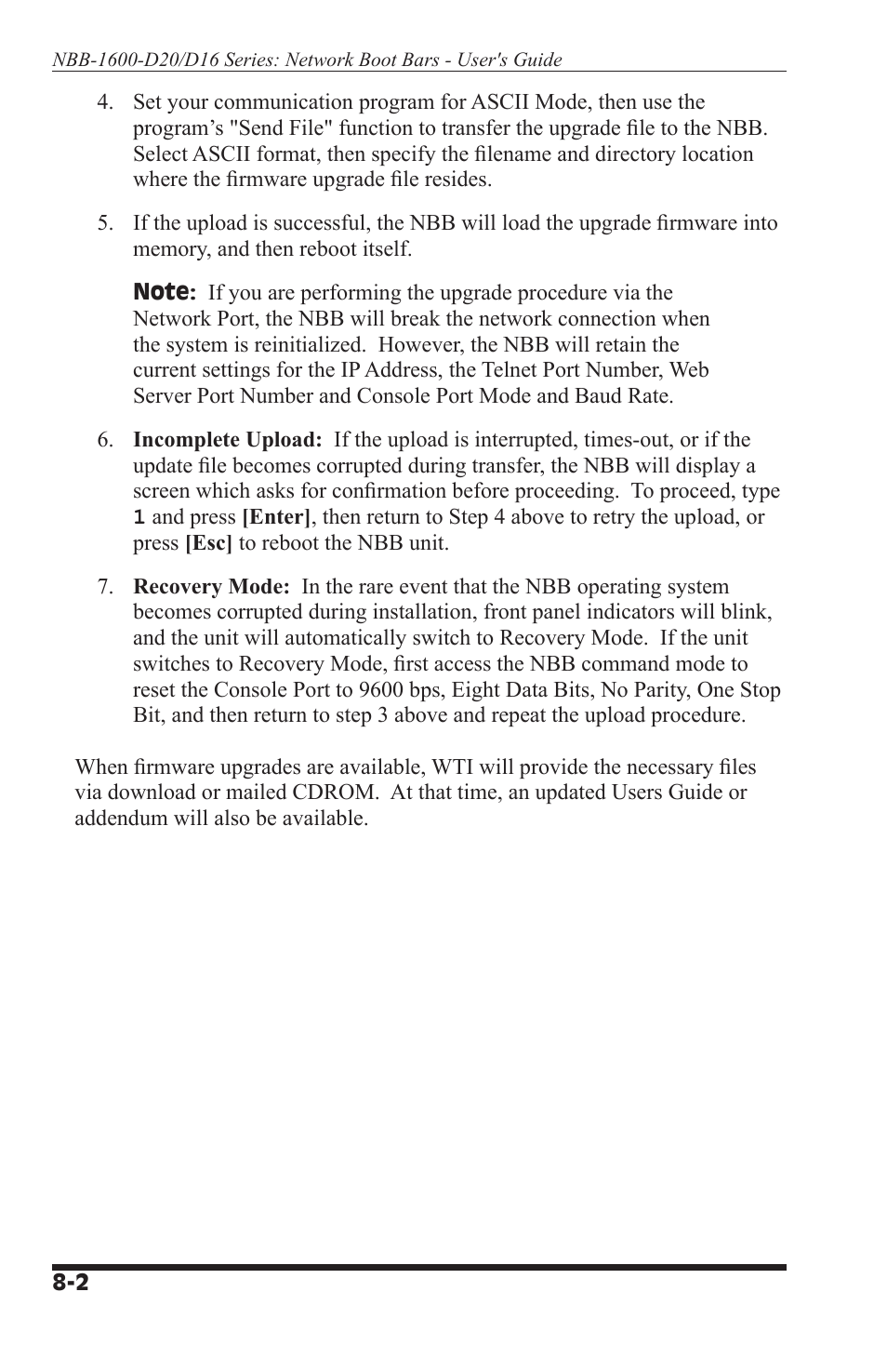 Western Telematic NBB-1600-D20 User Manual | Page 56 / 64