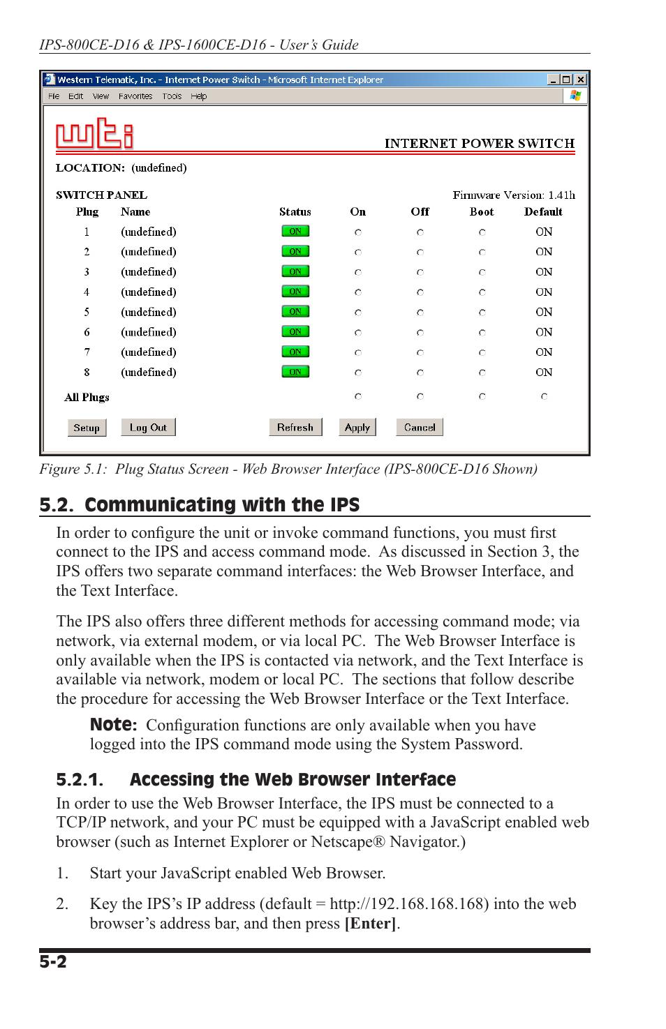 Western Telematic IPS-800CE-D16 User Manual | Page 20 / 58