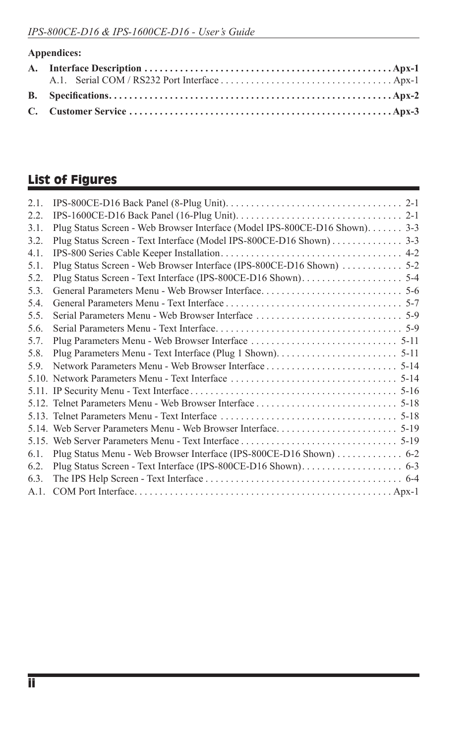 List of figures | Western Telematic IPS-800CE-D16 User Manual | Page 6 / 58