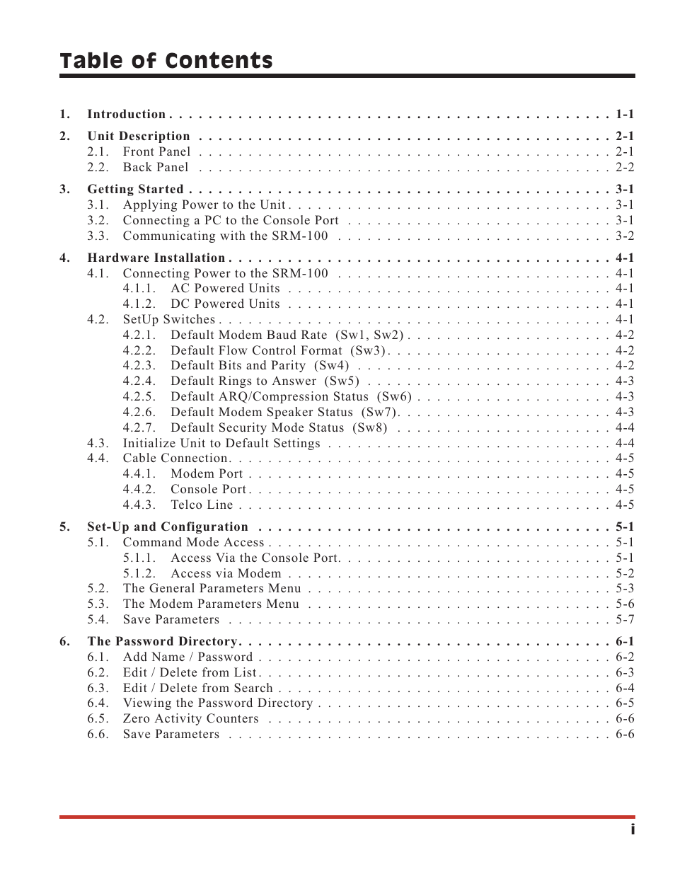 Western Telematic SRM-100 User Manual | Page 2 / 61