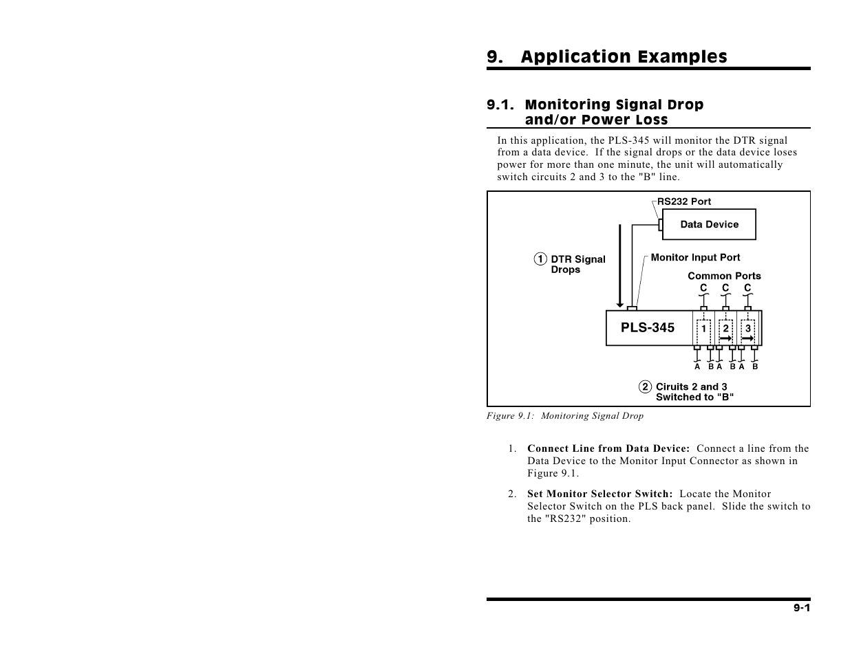 Application examples | Western Telematic PLS-345 User Manual | Page 45 / 62