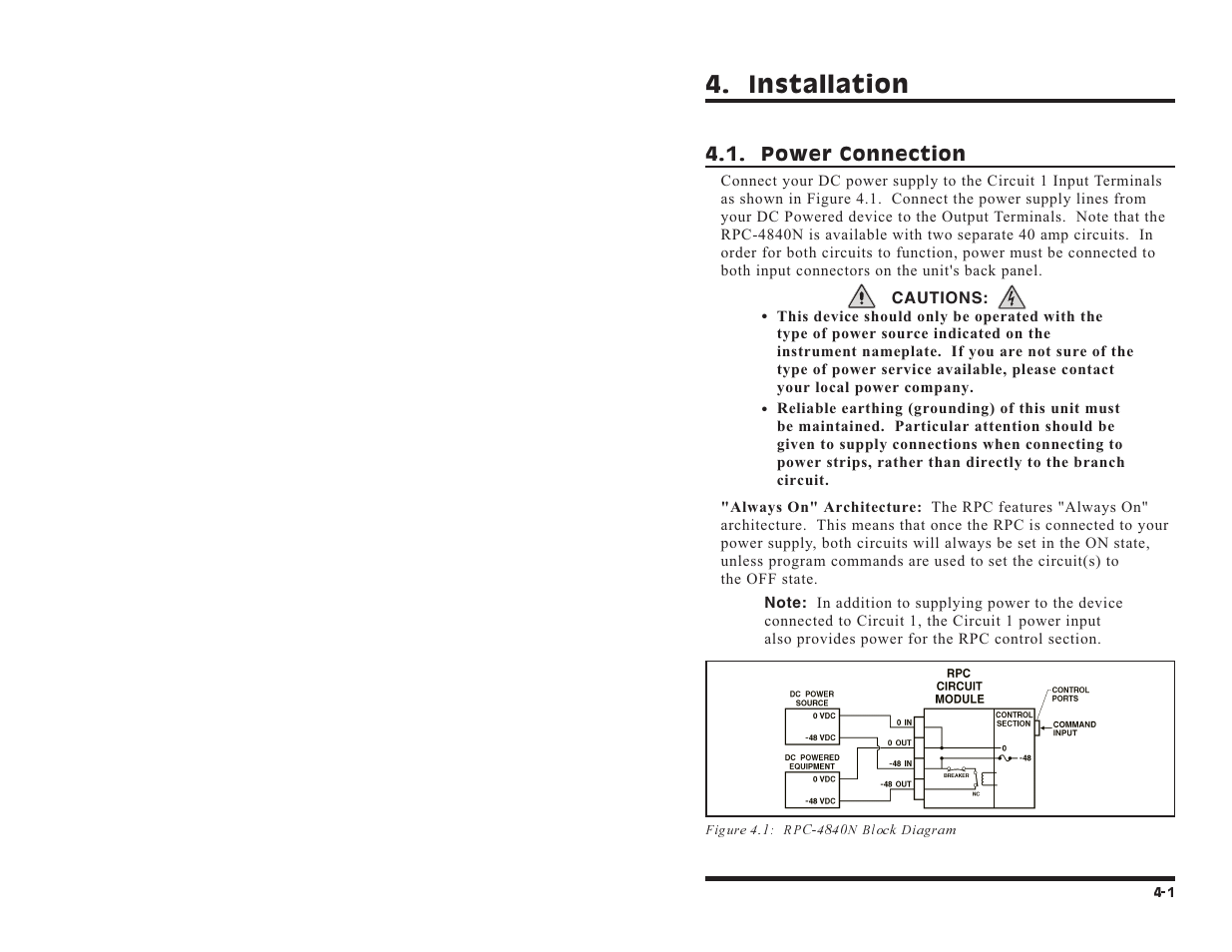 Installation | Western Telematic RPC-4840N User Manual | Page 15 / 48