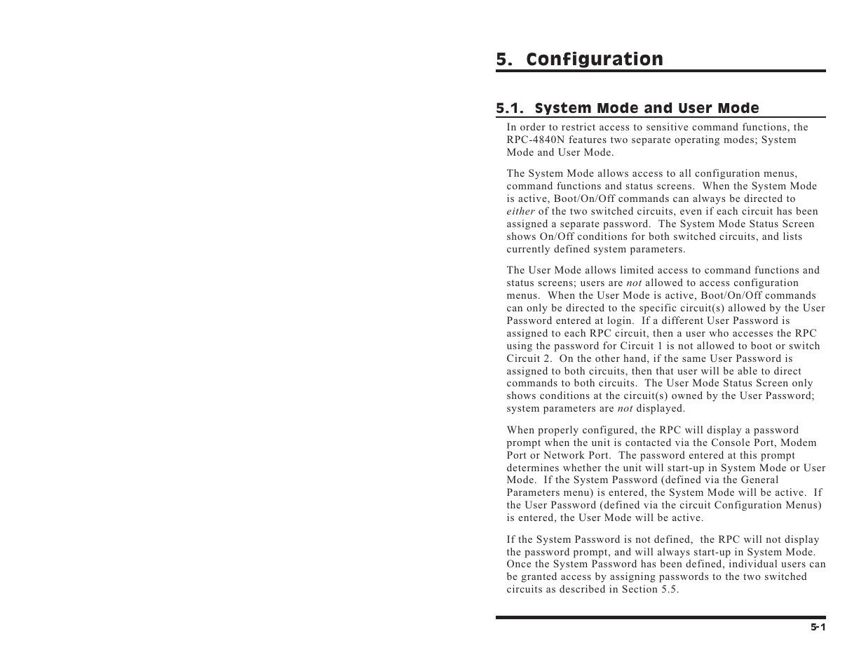 Configuration | Western Telematic RPC-4840N User Manual | Page 19 / 48
