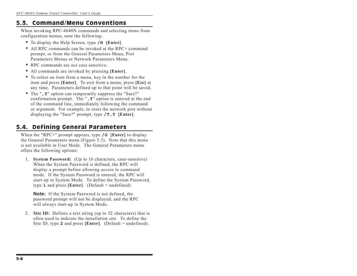 Western Telematic RPC-4840N User Manual | Page 22 / 48