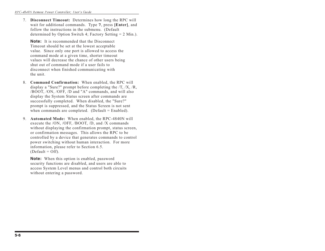 Western Telematic RPC-4840N User Manual | Page 24 / 48