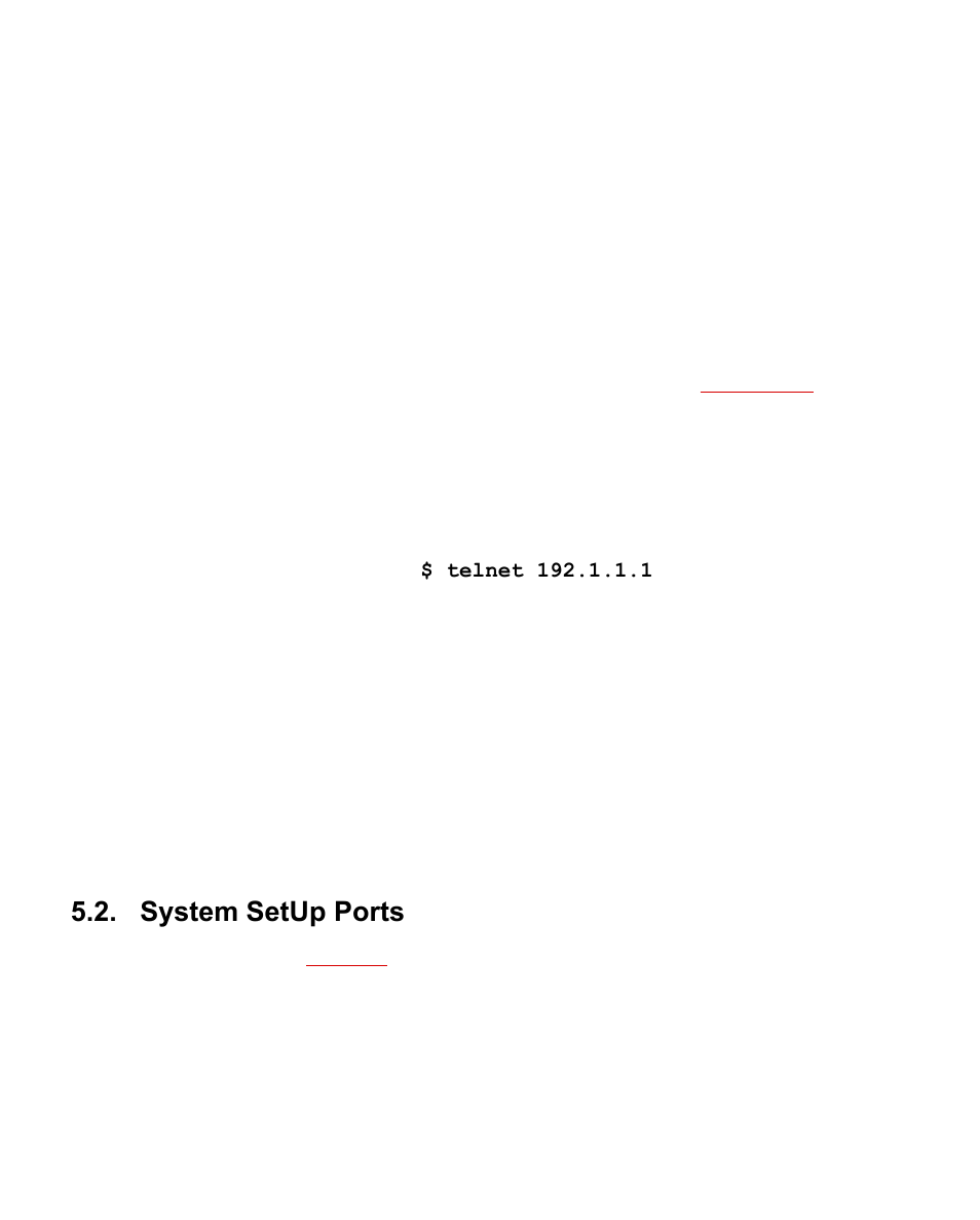 System setup ports, Section 5.2 | Western Telematic CMS-16 User Manual | Page 20 / 62