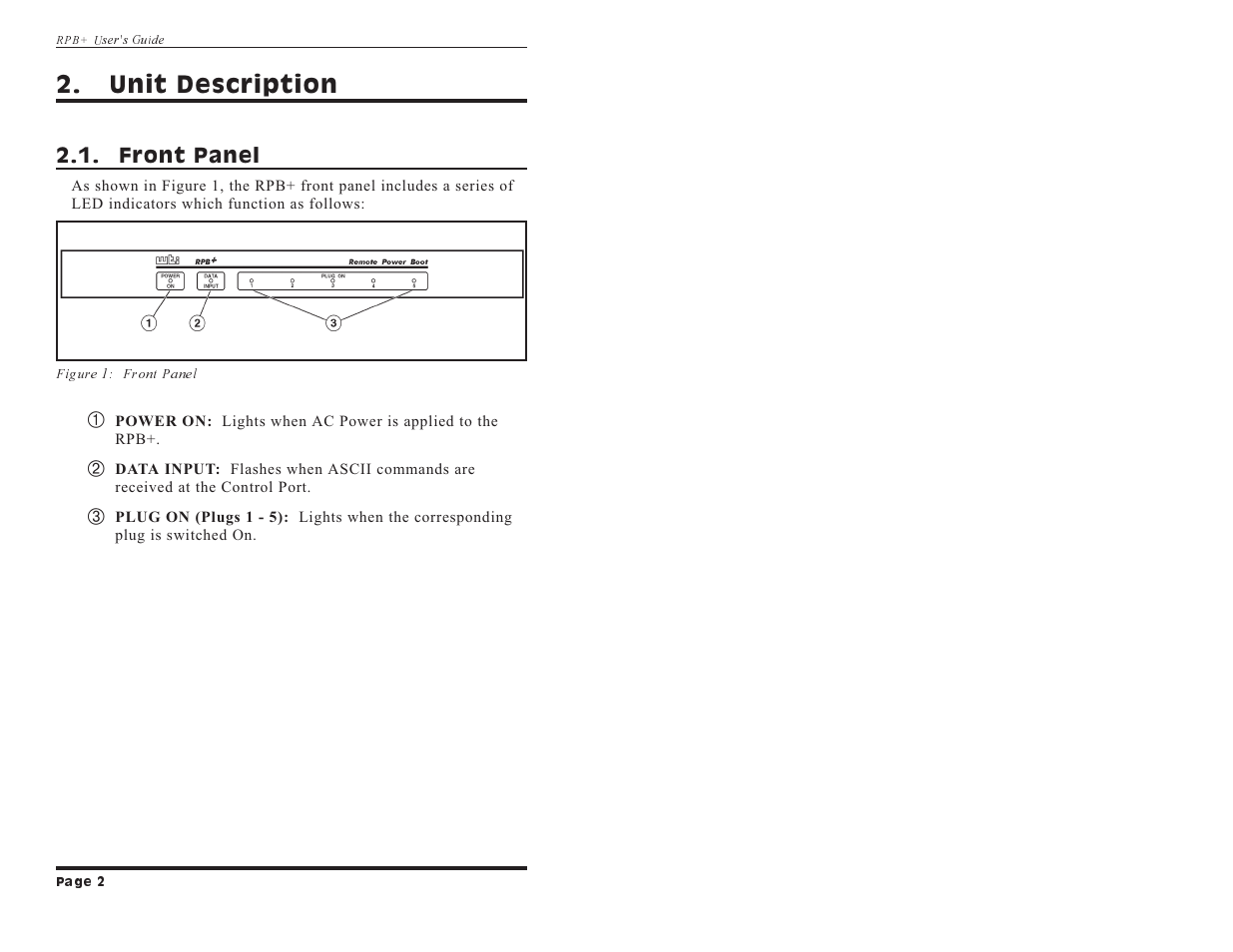 Unit description | Western Telematic 12651 User Manual | Page 4 / 16