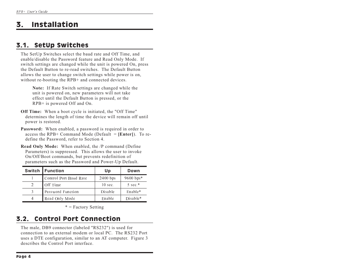 Installation | Western Telematic 12651 User Manual | Page 6 / 16
