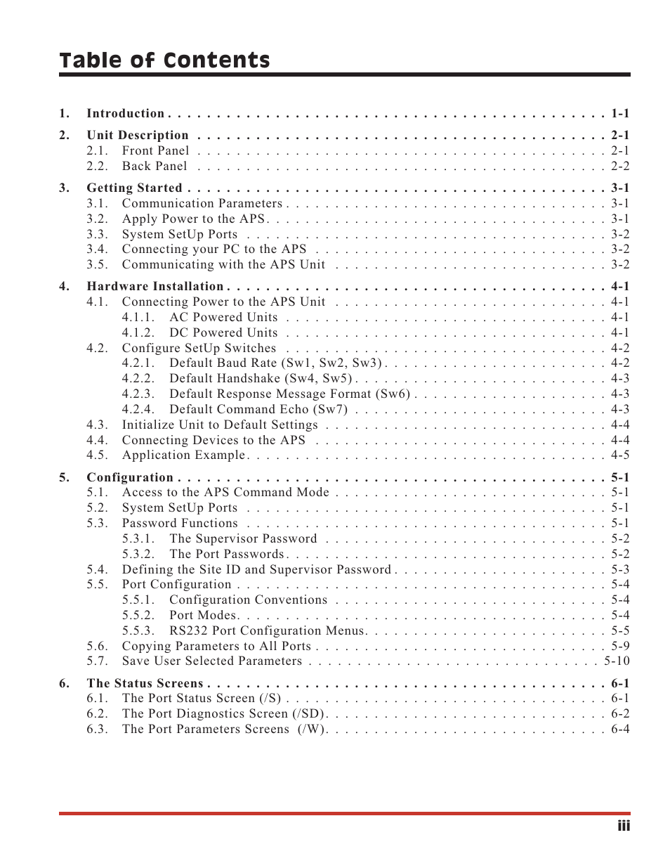 Western Telematic APS-16 User Manual | Page 4 / 55