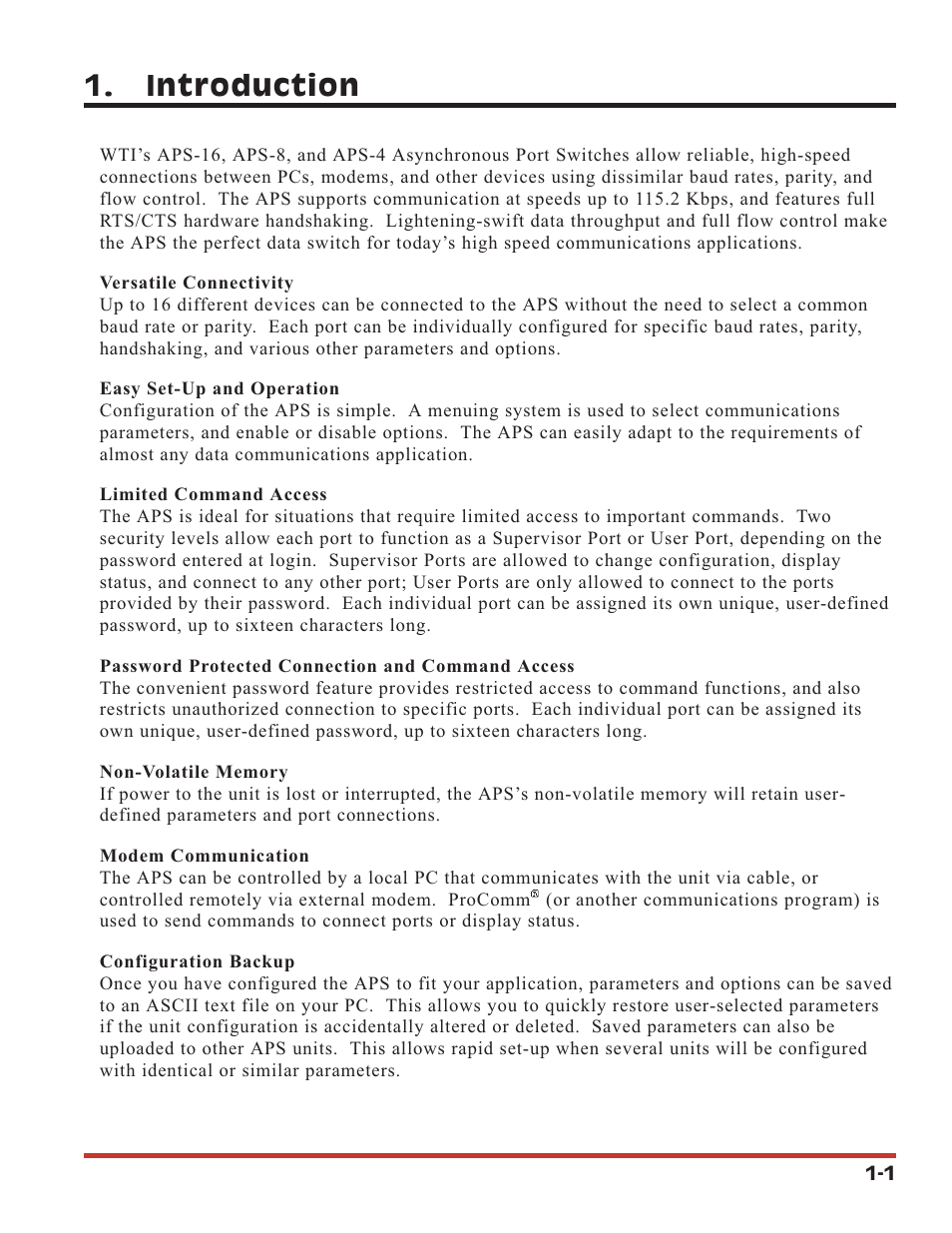 Introduction | Western Telematic APS-16 User Manual | Page 6 / 55