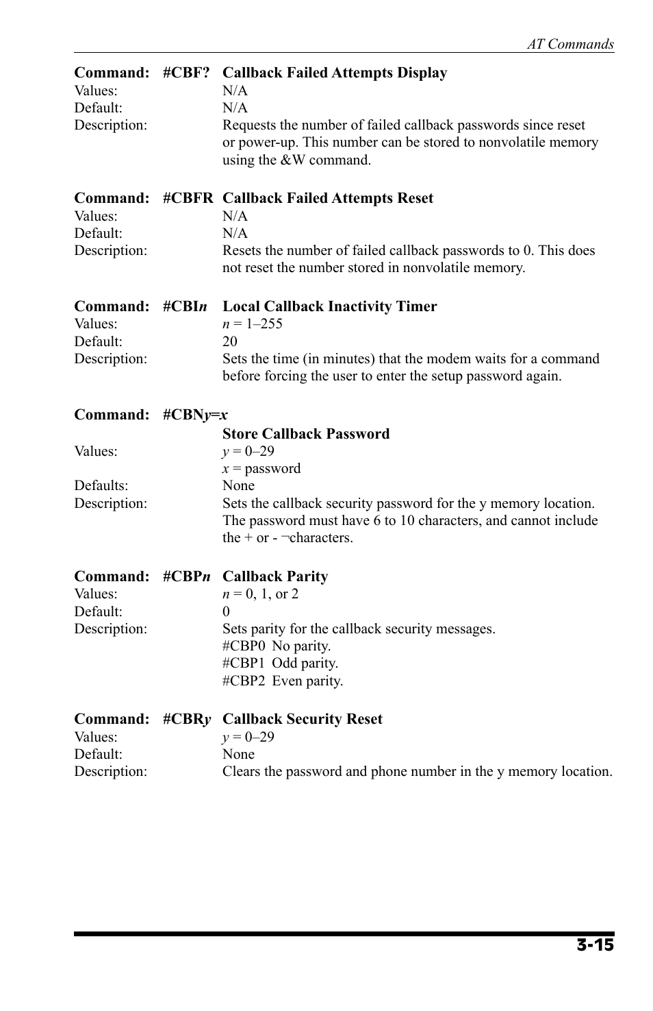 Western Telematic AT COMMAND SET MT9234 User Manual | Page 23 / 36