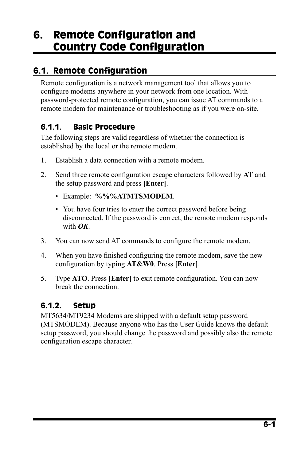 Western Telematic AT COMMAND SET MT9234 User Manual | Page 31 / 36