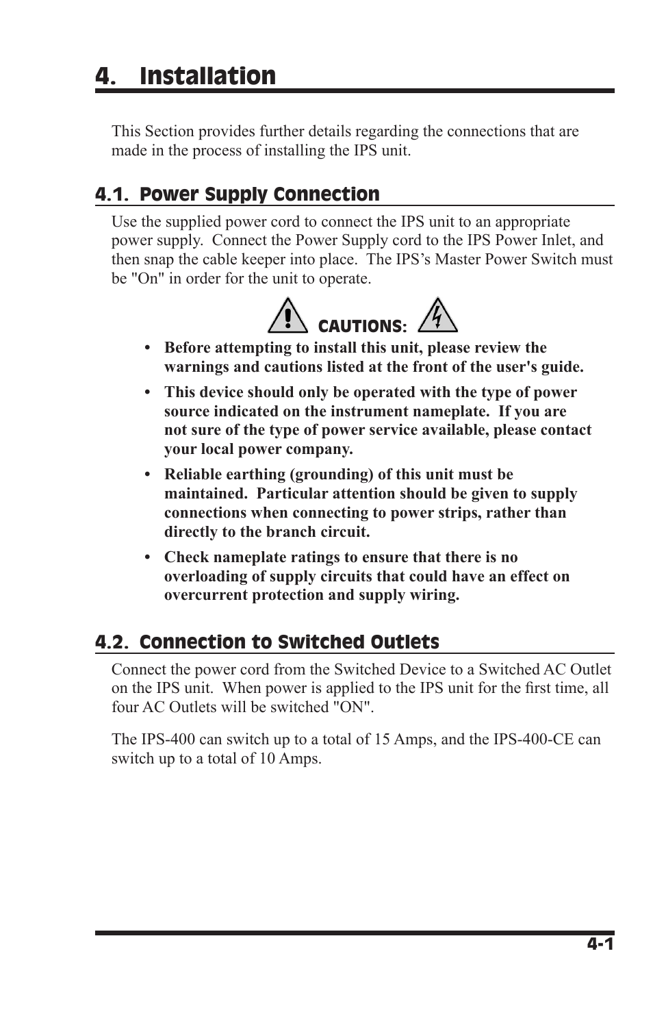 Installation | Western Telematic IPS-400 User Manual | Page 15 / 56