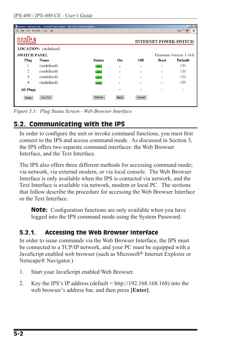 Western Telematic IPS-400 User Manual | Page 18 / 56