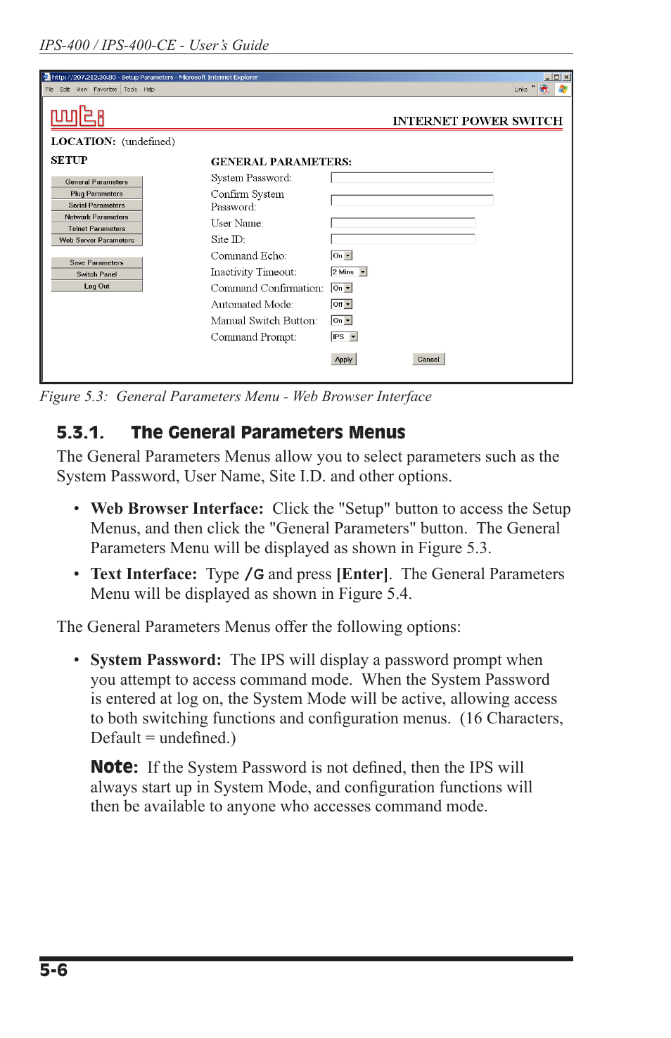 Western Telematic IPS-400 User Manual | Page 22 / 56