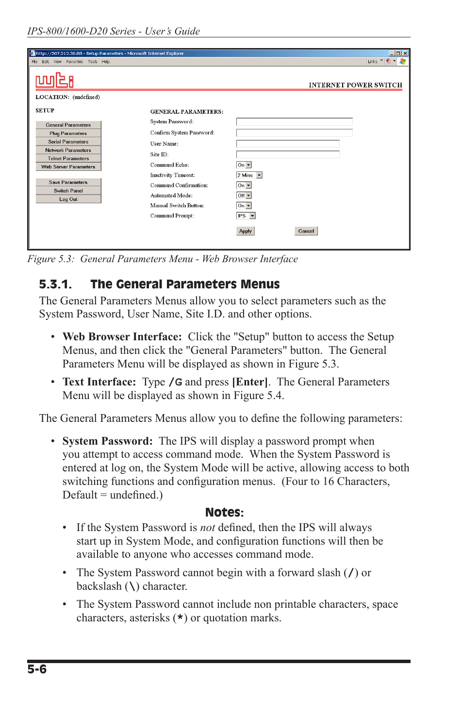 Western Telematic IPS-800-D20 User Manual | Page 24 / 58