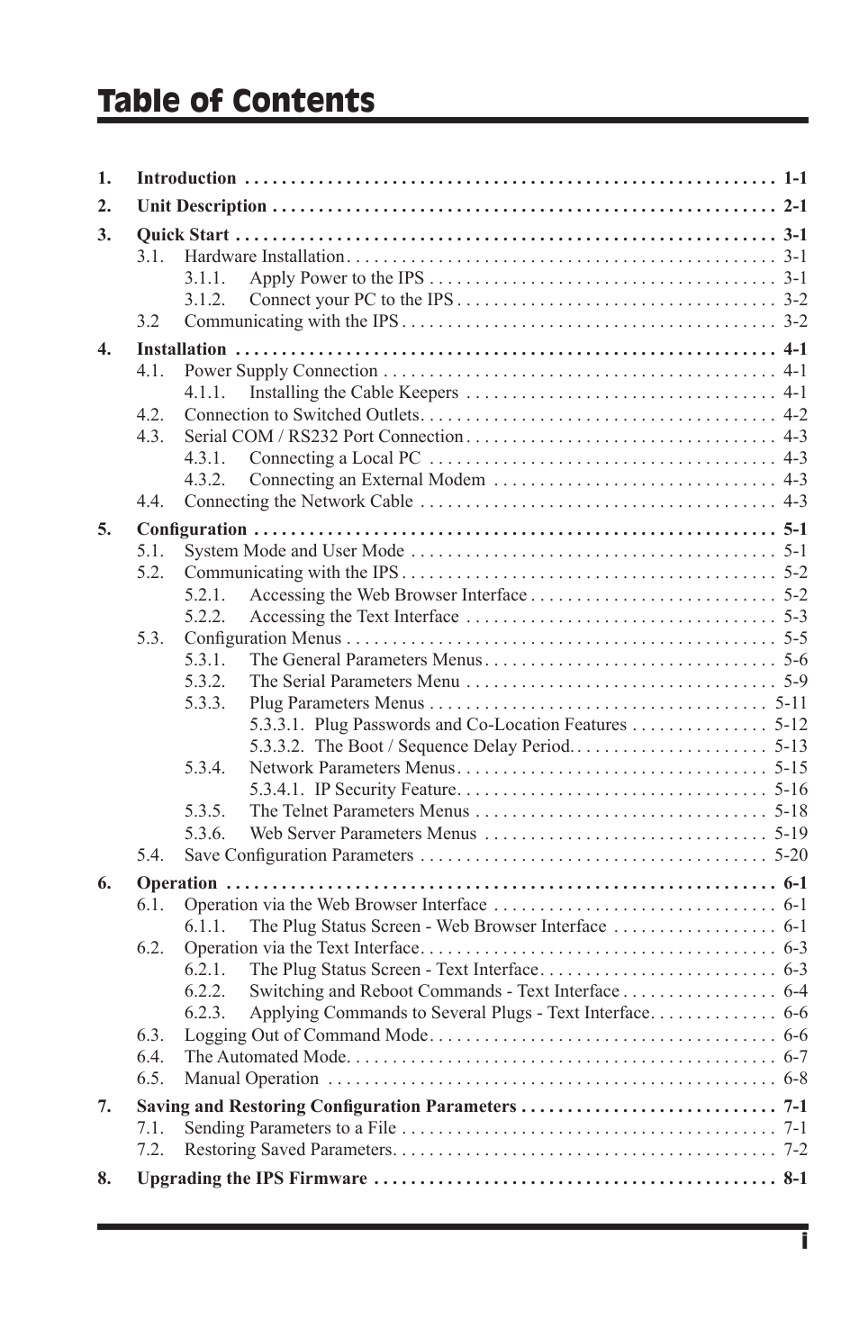 Western Telematic IPS-800-D20 User Manual | Page 5 / 58