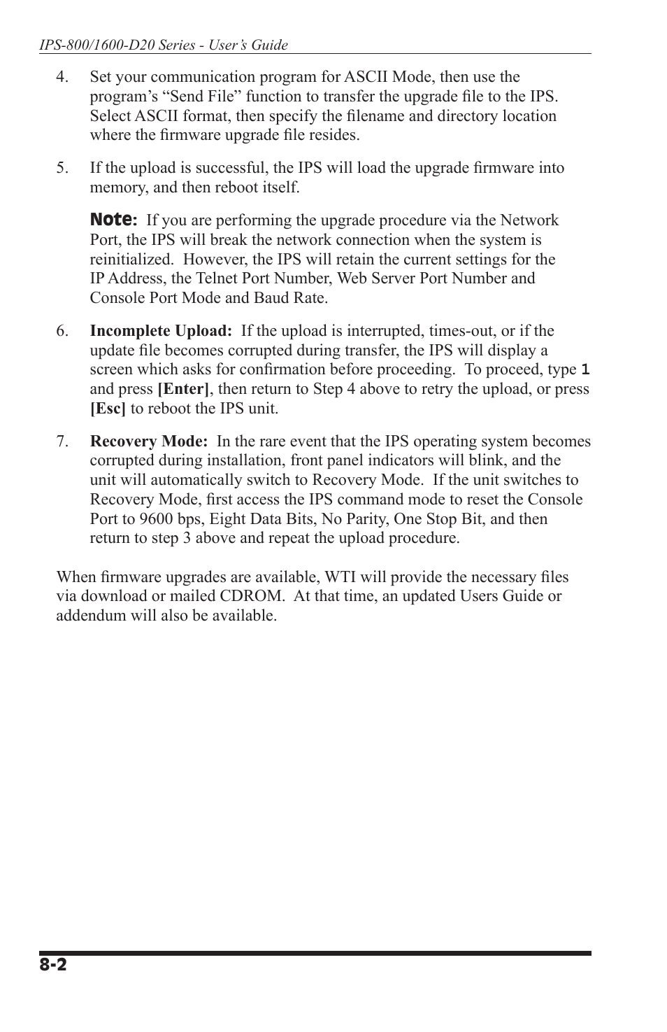 Western Telematic IPS-800-D20 User Manual | Page 50 / 58