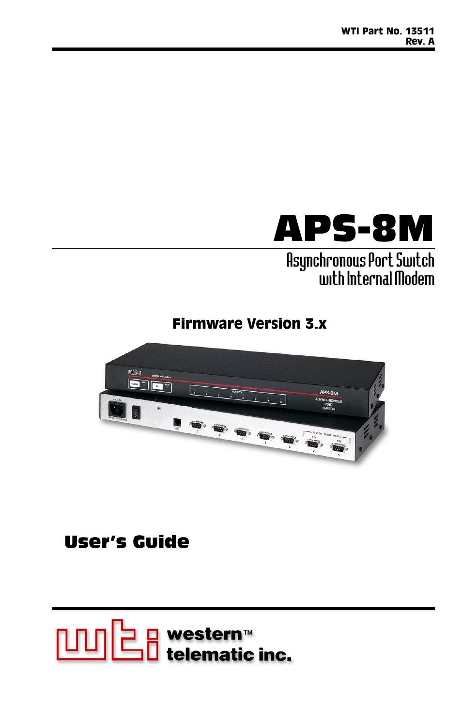 Western Telematic APS-8M User Manual | 82 pages