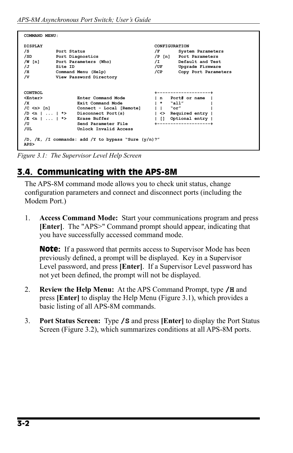 Communicating with the aps-8m | Western Telematic APS-8M User Manual | Page 12 / 82