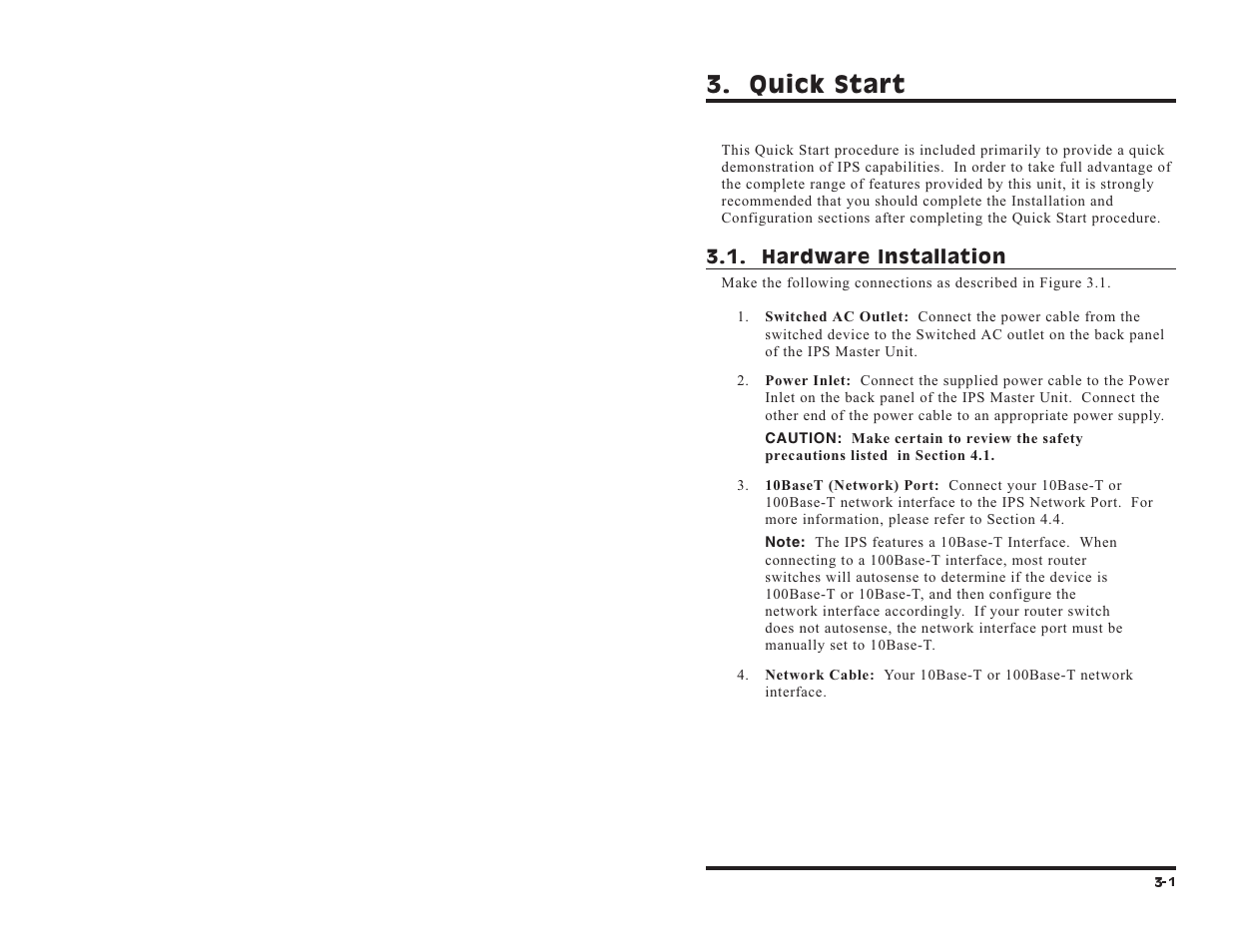 Quick start | Western Telematic IPS-15 User Manual | Page 11 / 56