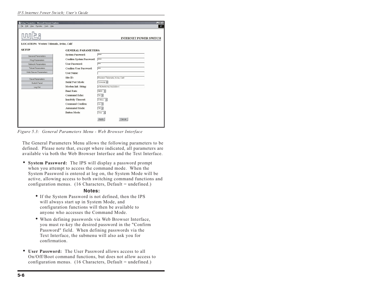 Western Telematic IPS-15 User Manual | Page 28 / 56