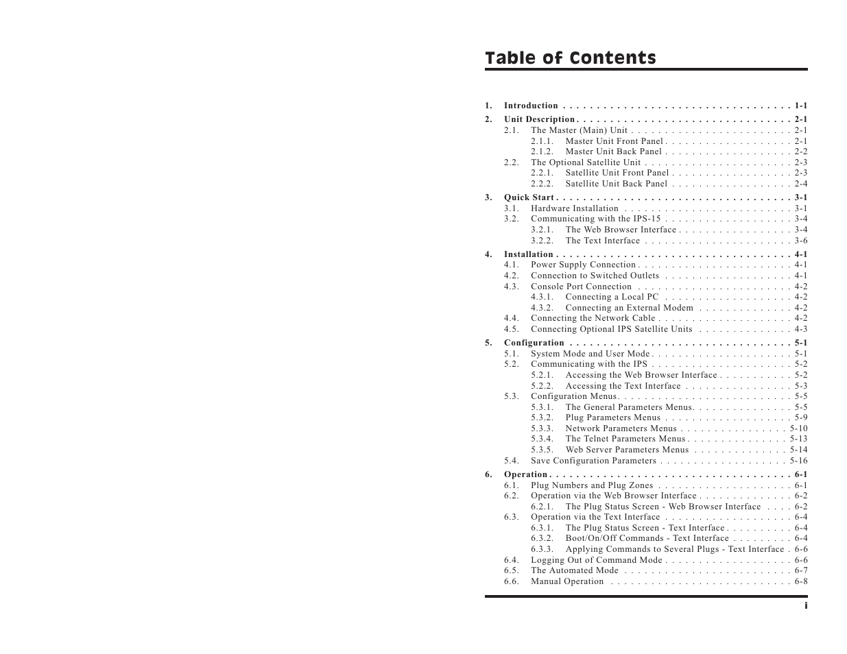 Western Telematic IPS-15 User Manual | Page 3 / 56