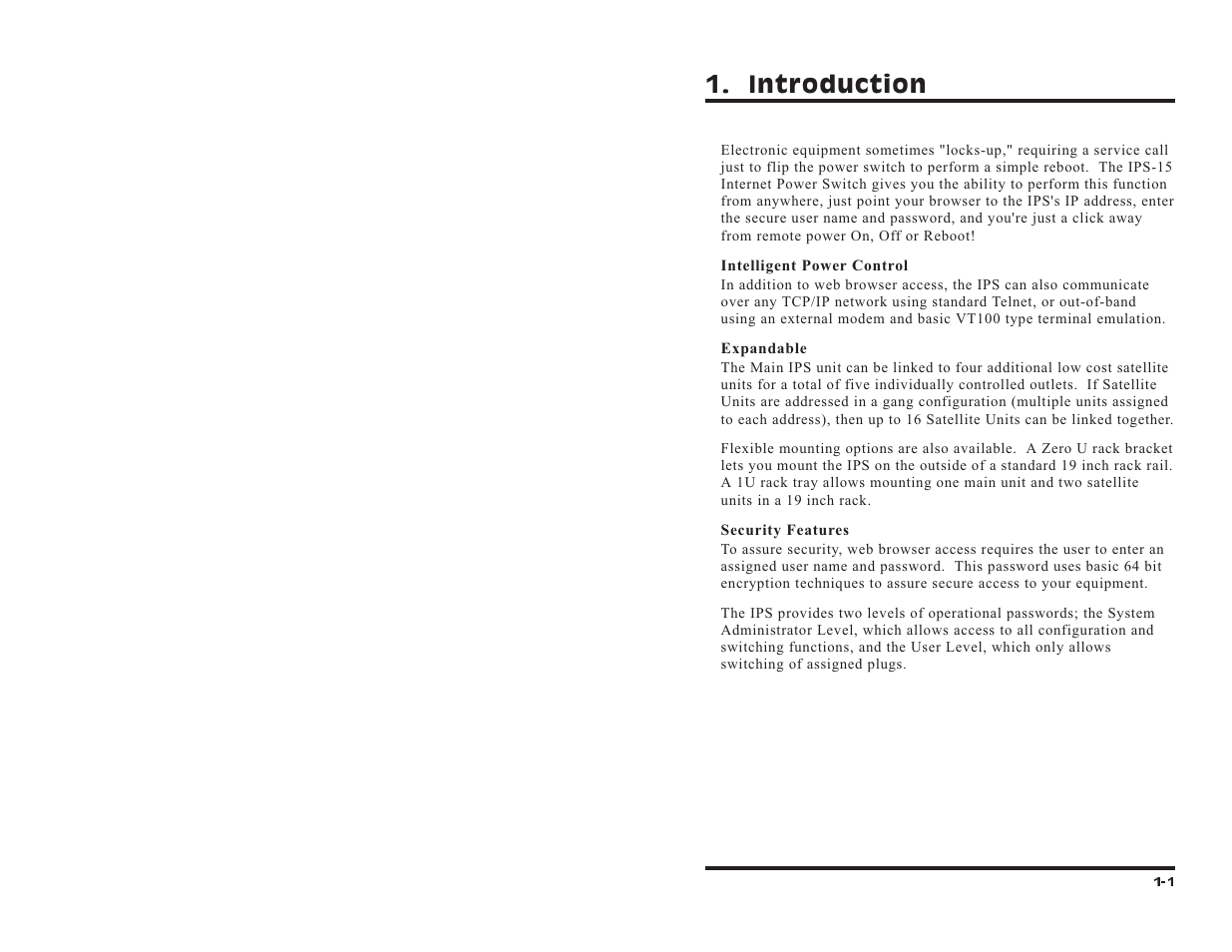 Introduction | Western Telematic IPS-15 User Manual | Page 5 / 56