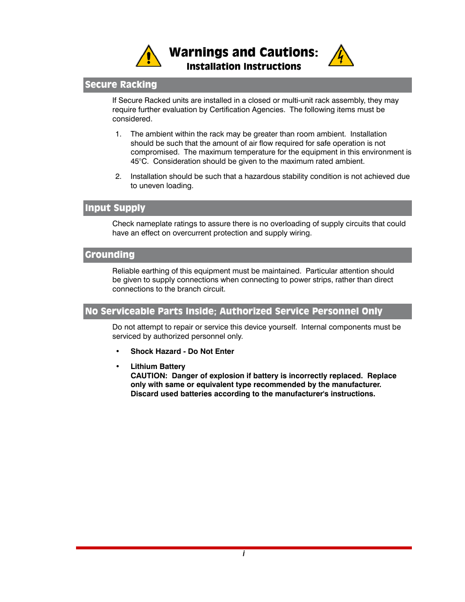 Warnings and cautions | Western Telematic AFS-16-1 User Manual | Page 2 / 135