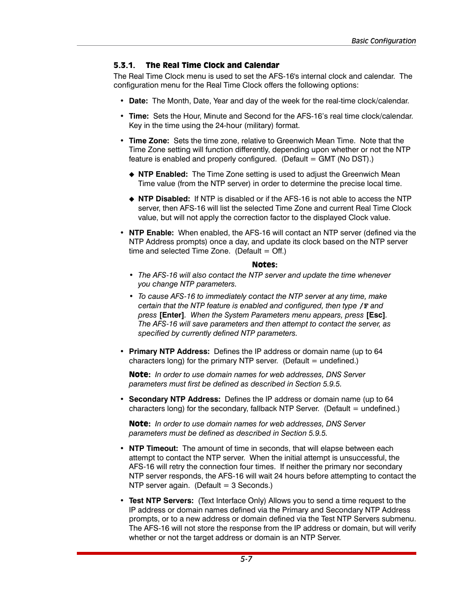 The real time clock and calendar -7 | Western Telematic AFS-16-1 User Manual | Page 28 / 135