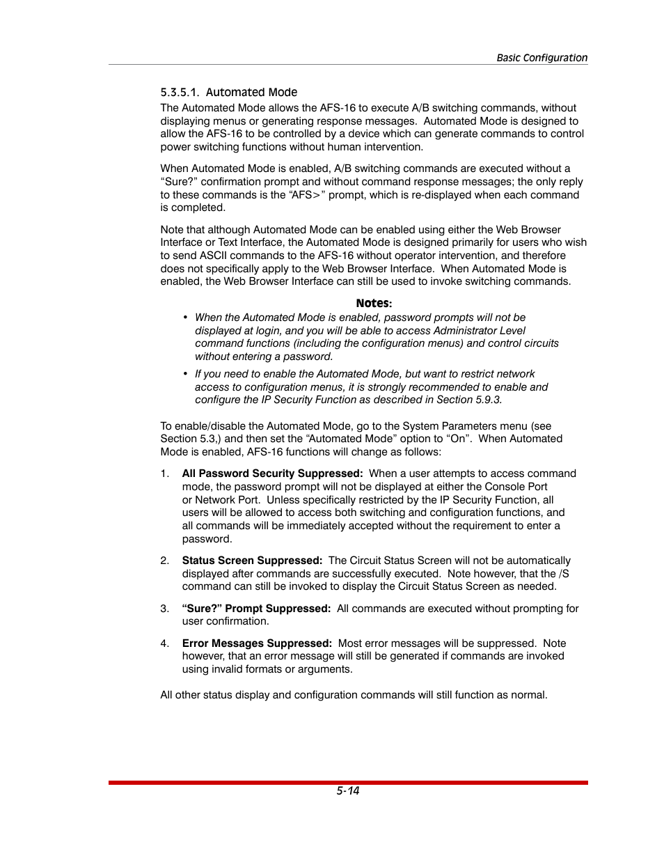 Automated mode -14 | Western Telematic AFS-16-1 User Manual | Page 35 / 135