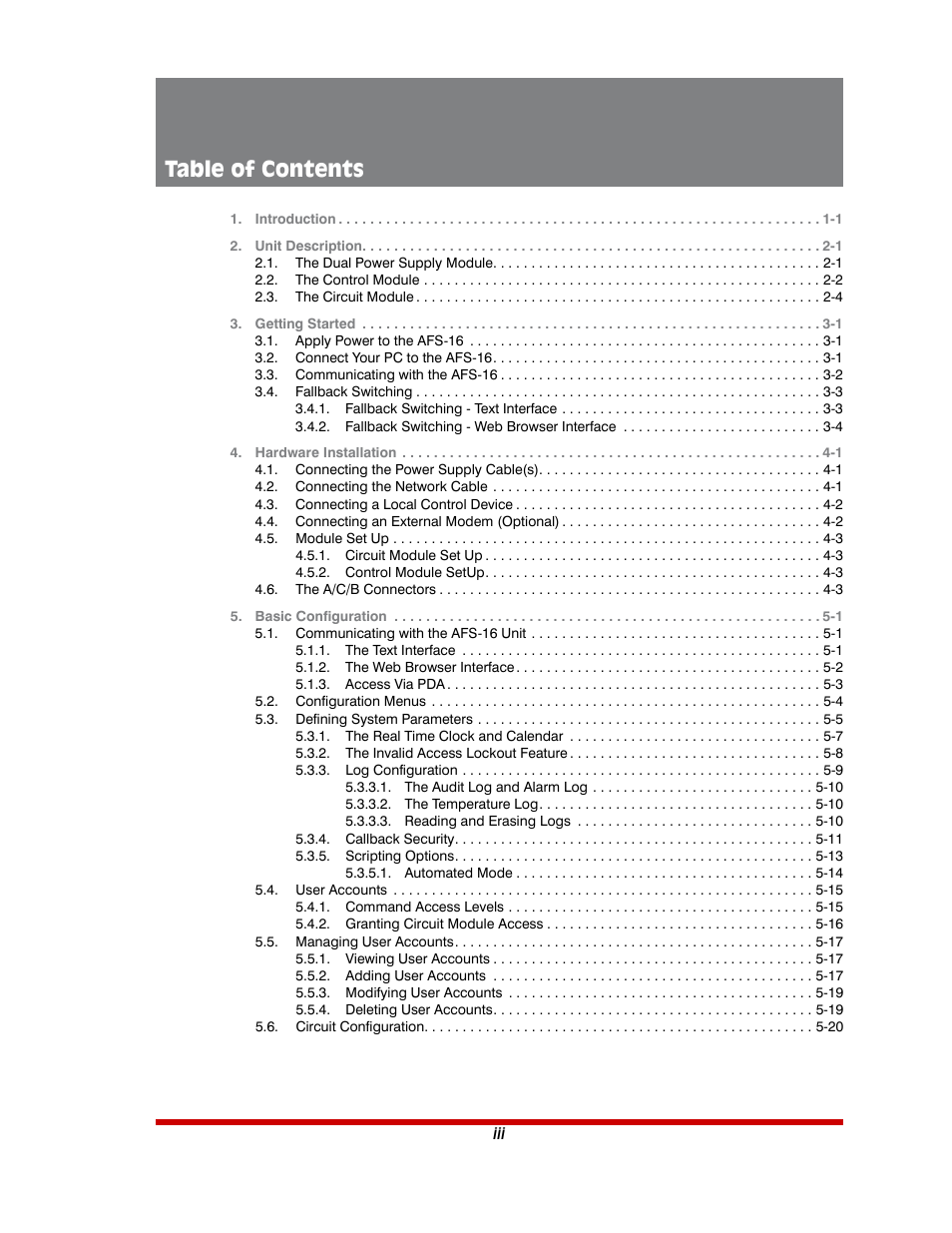 Western Telematic AFS-16-1 User Manual | Page 4 / 135